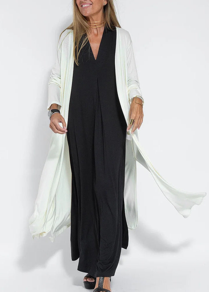 Figurformendes Kleid mit kostenlosem Cardigan