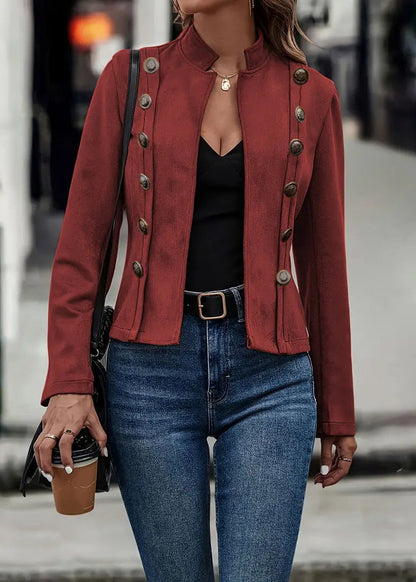 Kurze Wildlederjacke