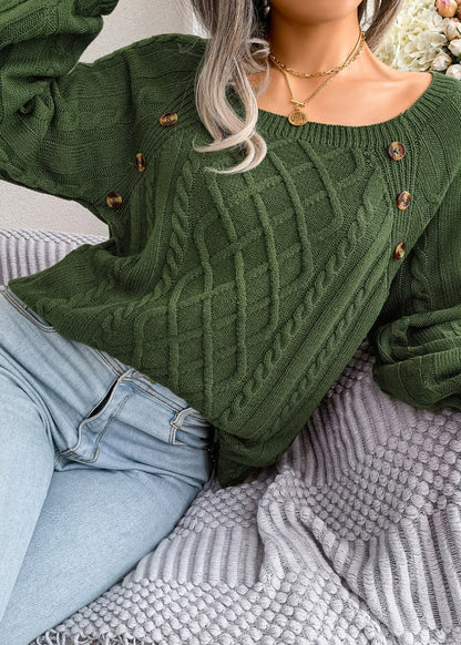 Pullover mit quadratischem Ausschnitt