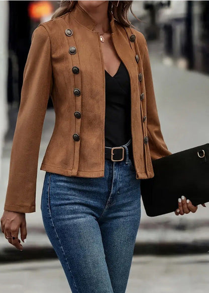 Kurze Wildlederjacke