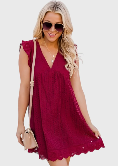 Kleid mit Taschen & integriertem Short