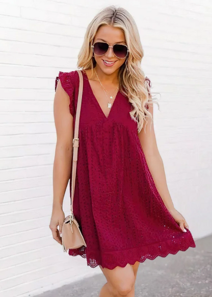 Kleid mit Taschen & integriertem Short