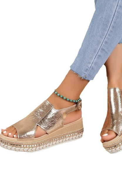 Keilsandalen mit Schnürung für Eleganz und Komfort