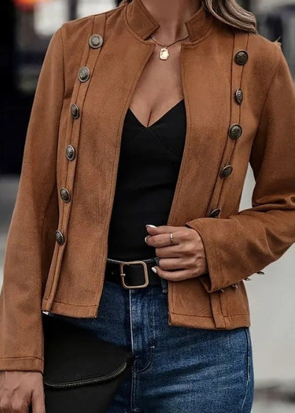 Kurze Wildlederjacke